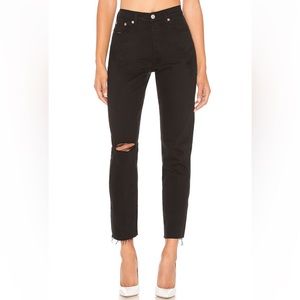 Levi’s Wedgie denim Icon jeans in Black Desert